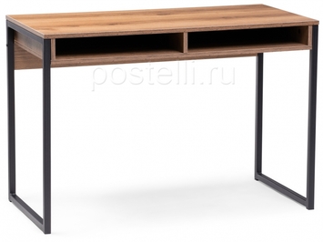 Письменный стол Леон Лофт черный матовый/дуб делано темный (Арт. 489684)
