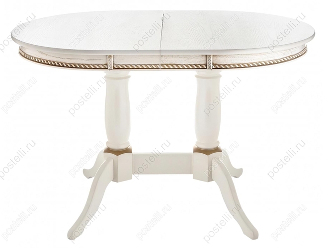 Обеденный стол Кантри 120 молочный (Арт. 406084)