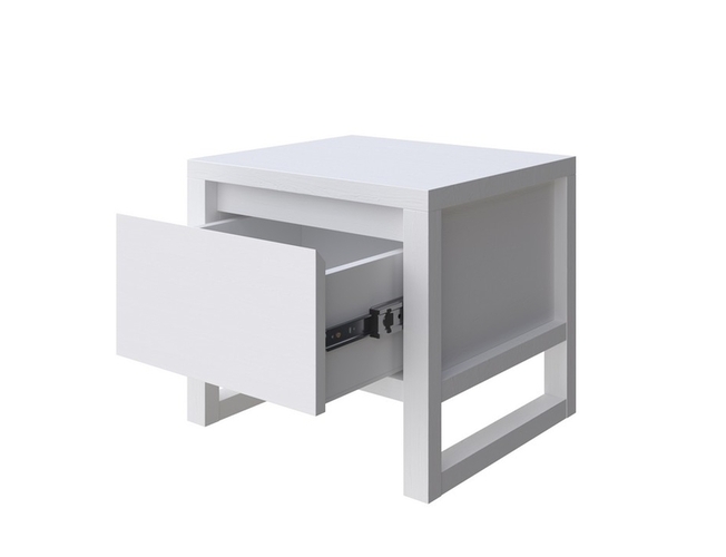 Тумба Canada с ящиком, Белая эмаль