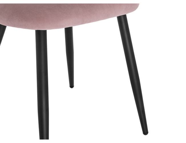 Стул на металлокаркасе Gabi 1 light purple/black (Арт.15085)