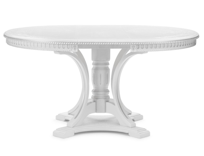 Деревянный стол Нозеан белый/серебро (Арт.500339)