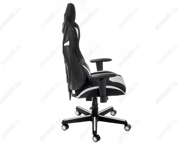Игровое кресло Record белое/черное (Арт. 11483)