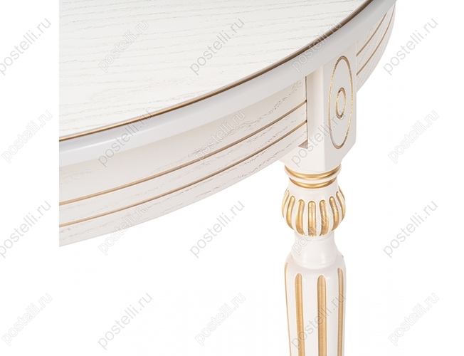 Стол Брейзер молочный/золото (Арт 483906)