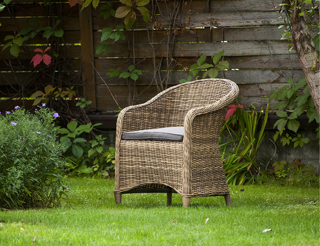 Кресло из ротанга 4SIS Равенна соломенный (Арт.YH-C1103W)