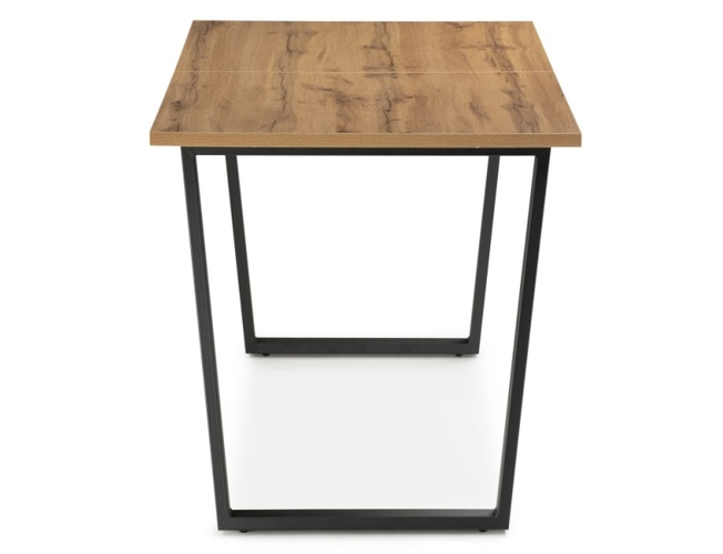 Стол раскладной Лота Лофт дуб вотан/ матовый черный (Арт.513033)