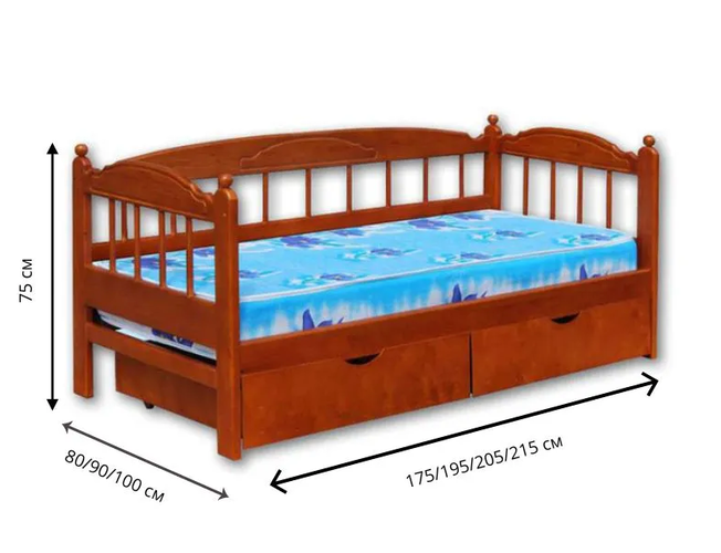 Кровать-диван Велес Чародейка (ерга) с ящиками